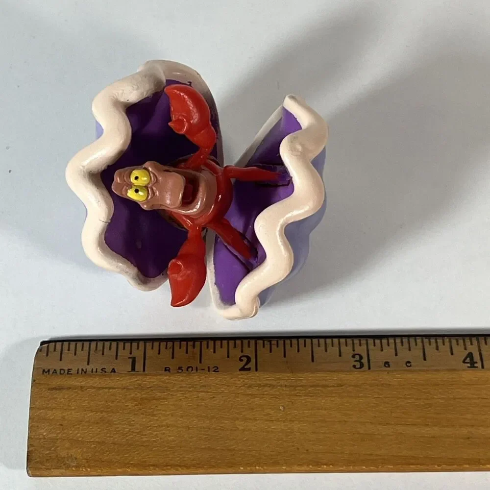 2” PVC Sebastian in Shell From Disney's Little Mermaid
